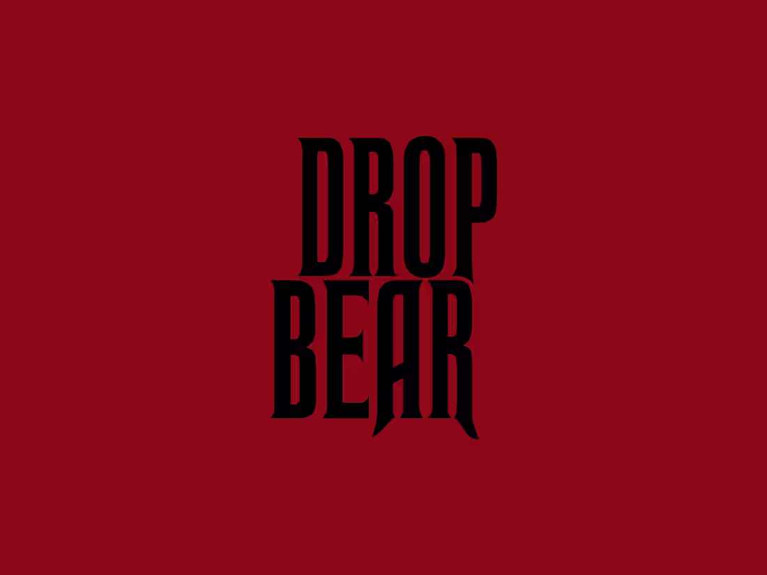 Cover image for Drop Bear Poster Design