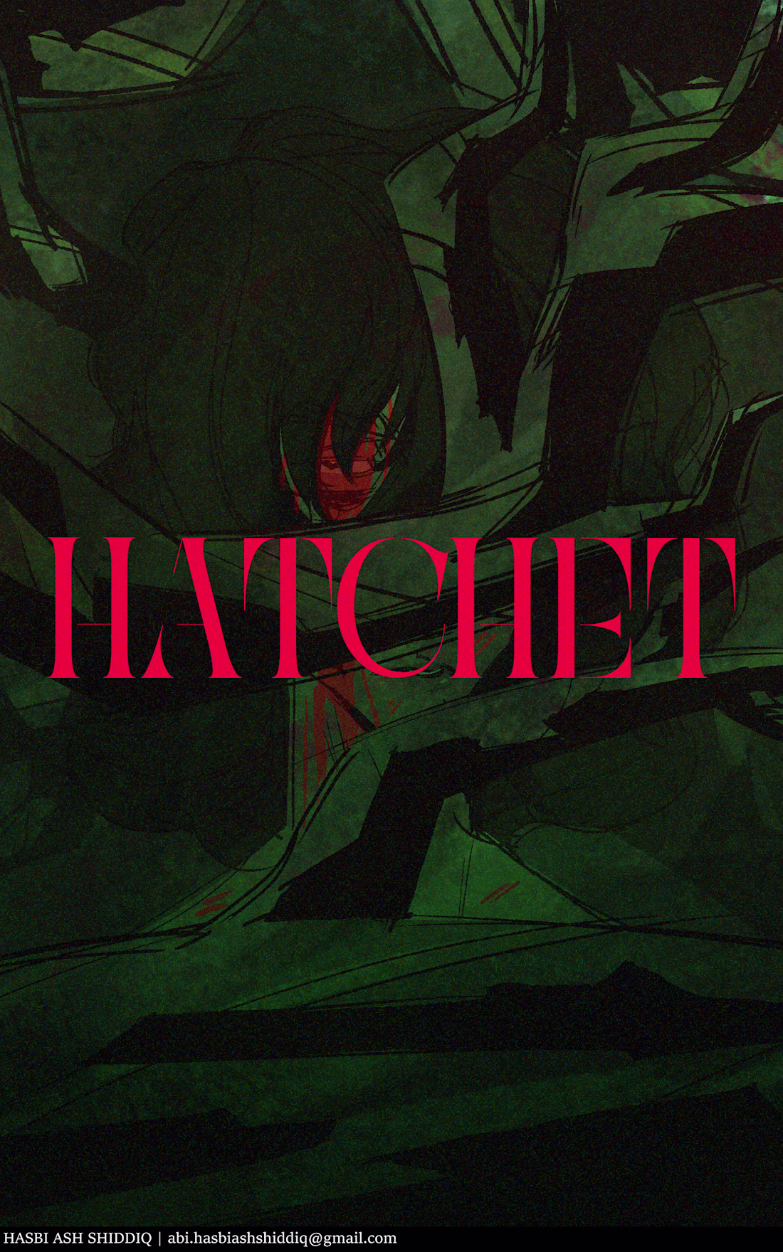 Cover image for Hatchet #2, Book Cover Illustraion, Fan Art