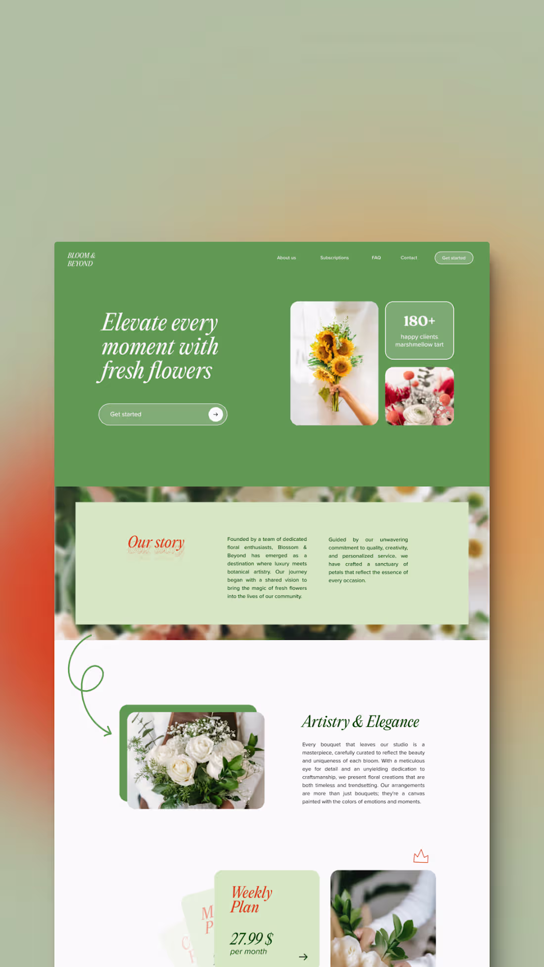 Cover image for Website Design for Floral Delivery Service