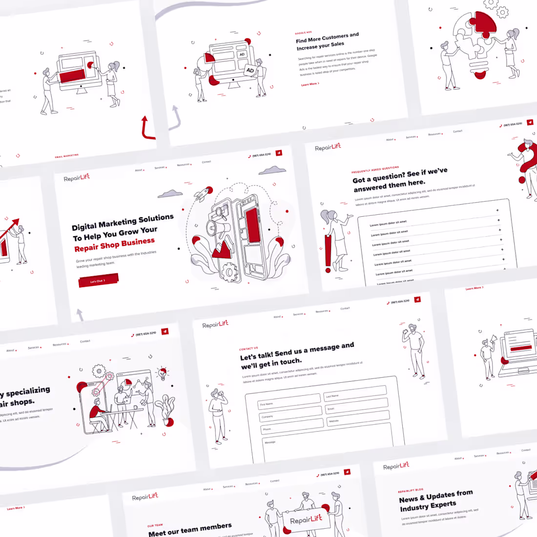 Cover image for Website for RepairLift Marketing