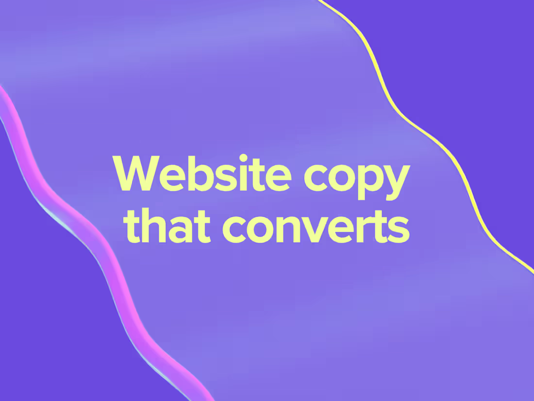 Cover image for Website copy that converts