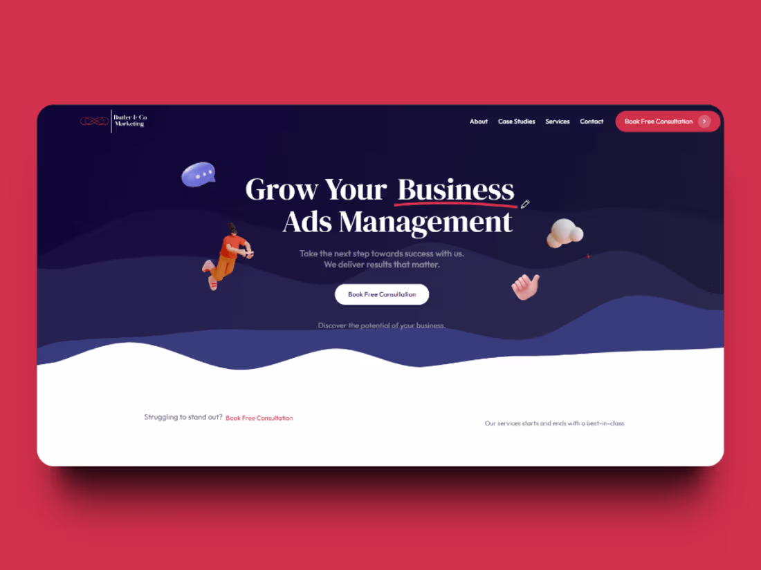 Cover image for Butler & Co Marketing Modern Website