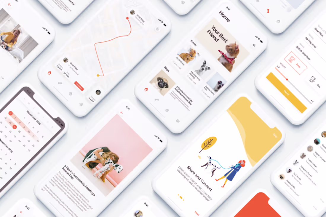Cover image for Social Pets App UI Kits