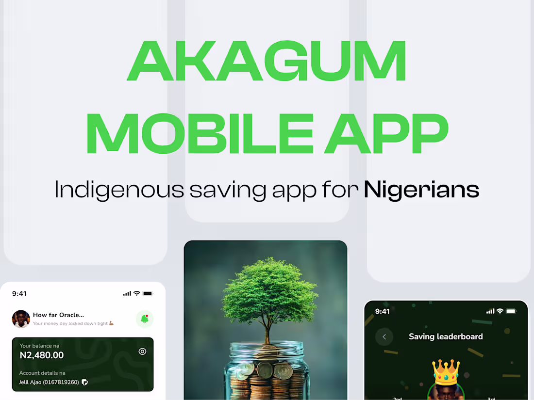 Cover image for Akagum Fintech mobile app
