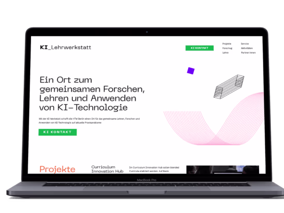 Cover image for Website für die KI-Werkstatt der HTW-Berlin