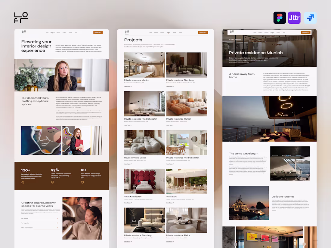 Cover image for Lofty Interior Design Website