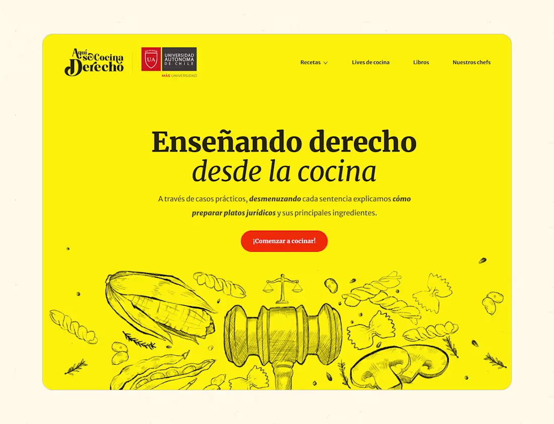 Cover image for Aquí se cocina derecho Web Design