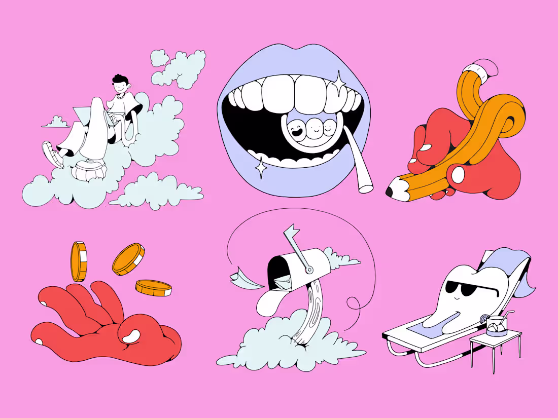 Cover image for Cartoon Spot Illustrations