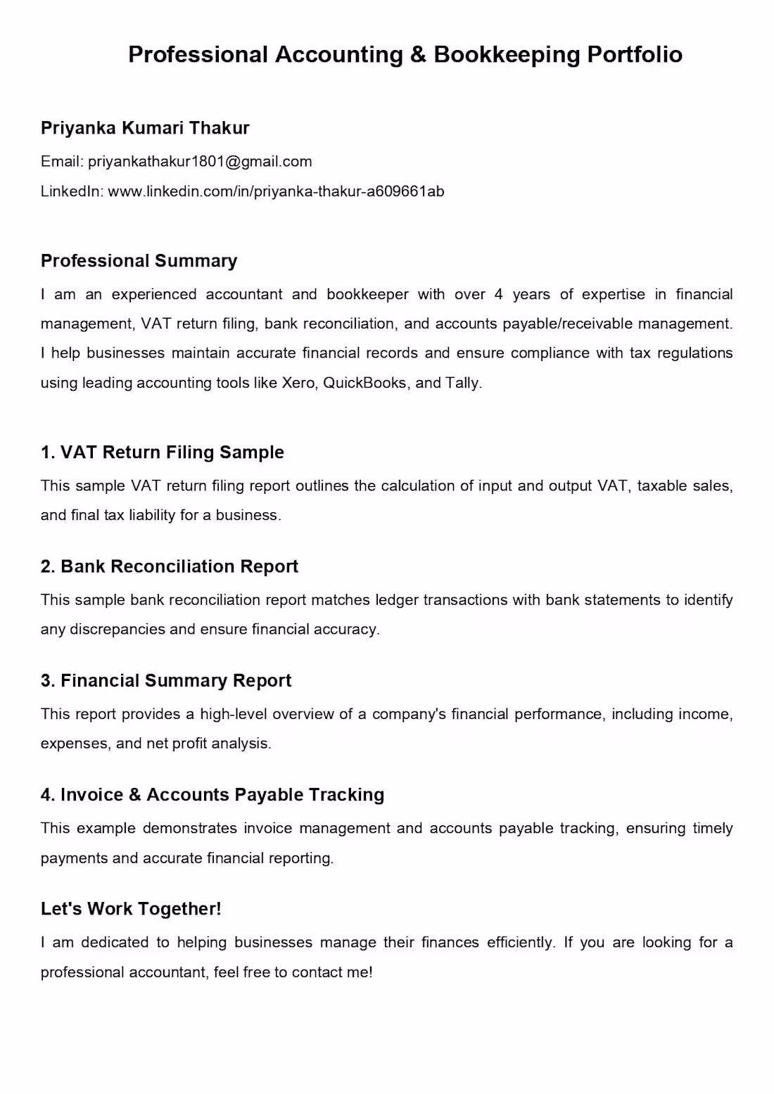 Cover image for Bank Reconciliation & Financial Accuracy Report