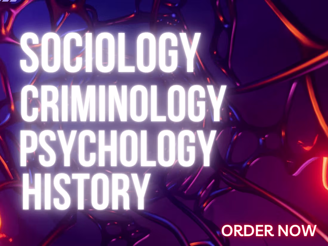 Cover image for I will do criminology sociology psyhology and essays 
