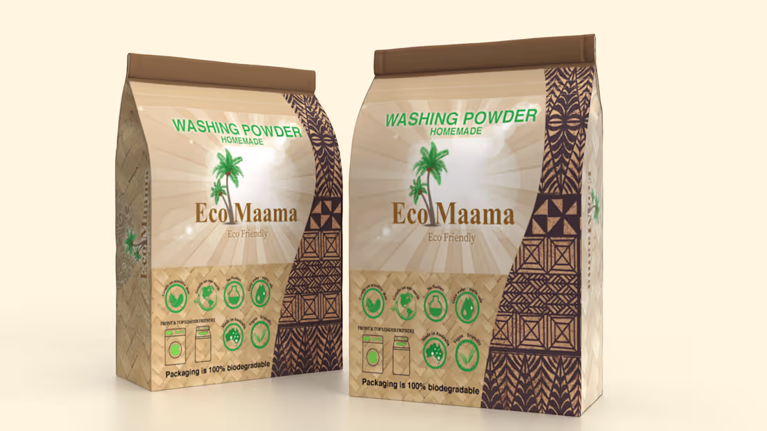 Cover image for Eco Friendly washing powder package design