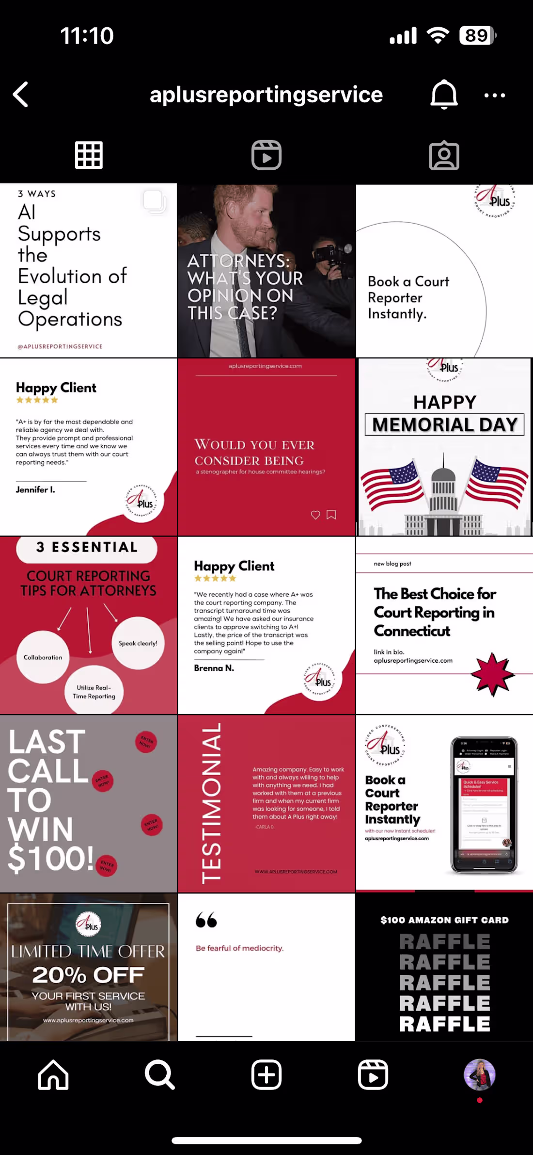 Cover image for Social Media Management & Branding for Court Reporting Agency