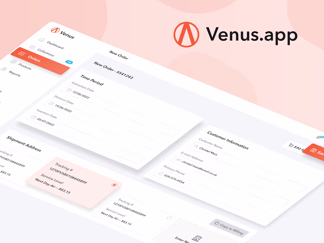 Cover image for Venus - Collection Platform Dashboard