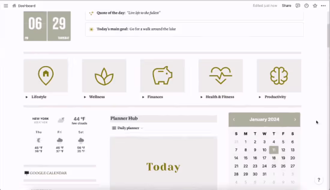Cover image for Revamp Notion Dashboard for Lifestyle Coach