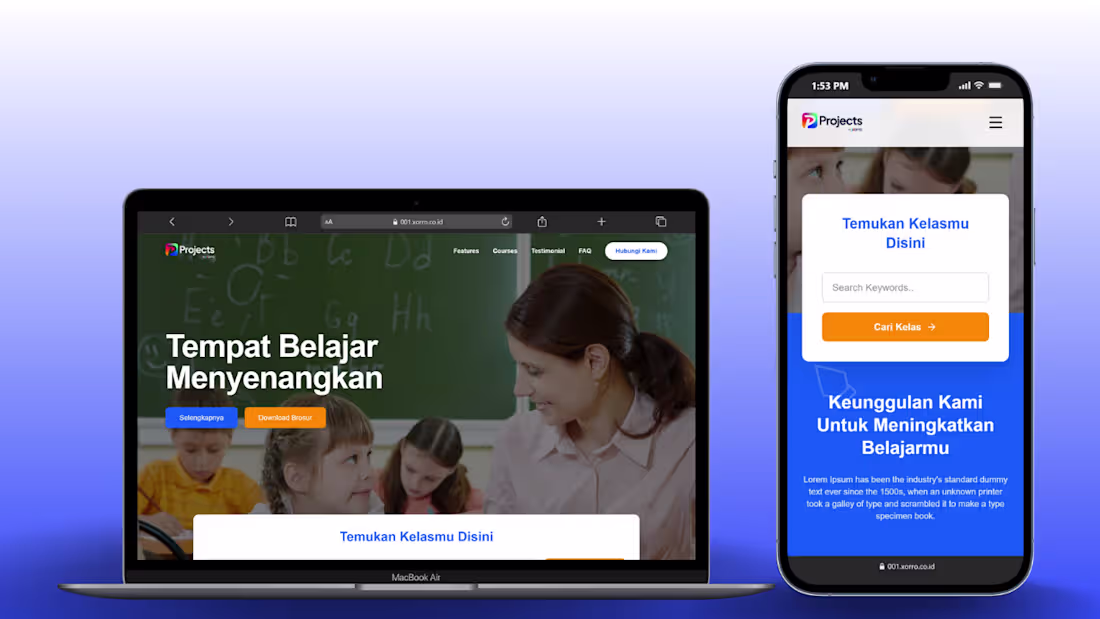 Cover image for Education Website with Class