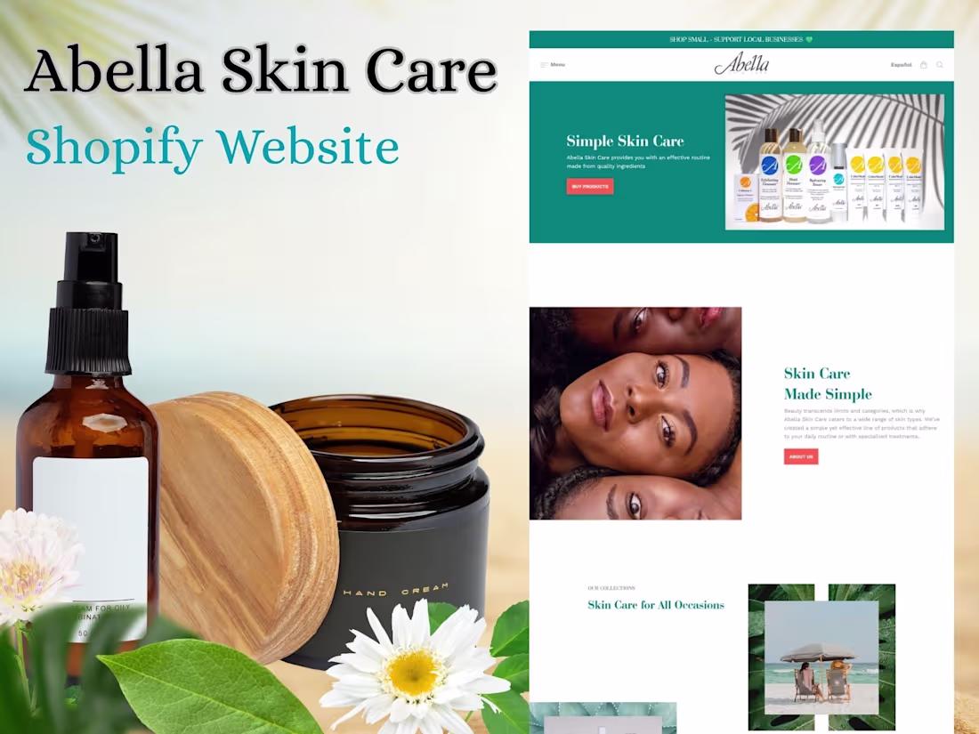Cover image for Abella Skin Care | Shopify Website
