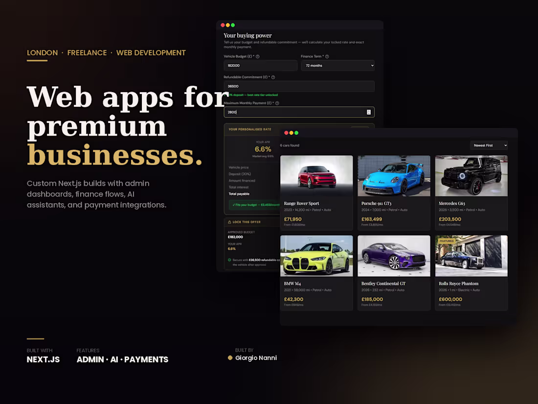 Cover image for Premium Automotive Platform, Built From