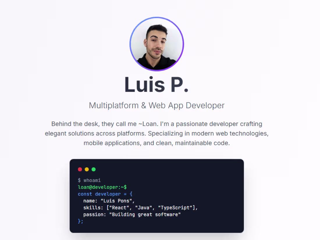 Cover image for Codedbyloan.com (http://Codedbyloan.com) is my personal port...