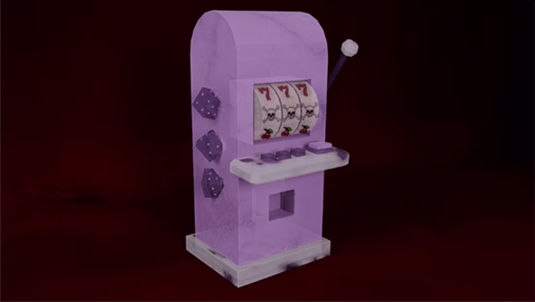 Cover image for Lilac Lady Slot Machine 3D Model