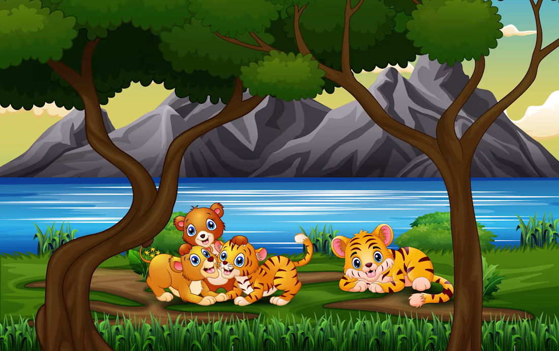 Cover image for I will illustrate children's storybooks and worksheets 