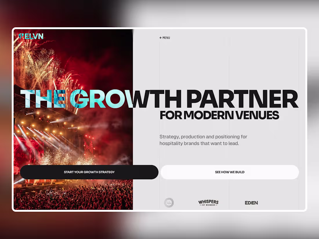 Cover image for Brand Identity & Framer Website - ELVN Studio