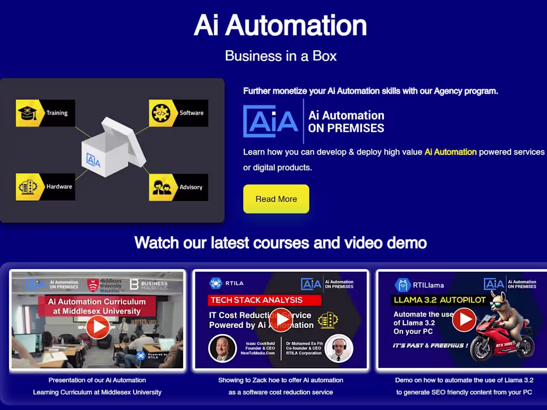 Cover image for Ai Automation Agency Program