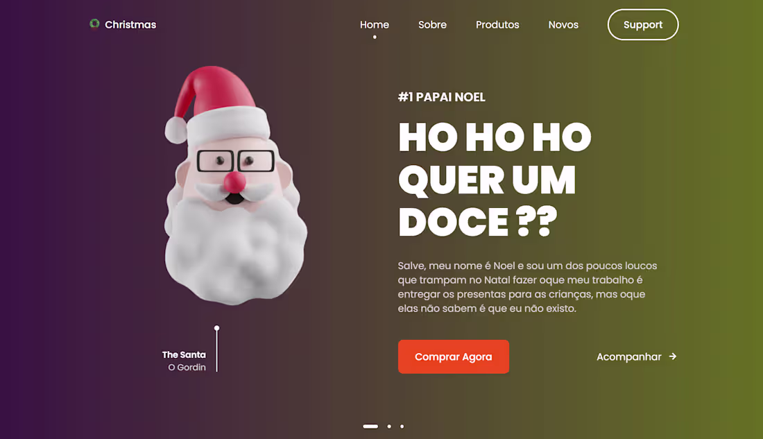 Cover image for Landing-page for christmas