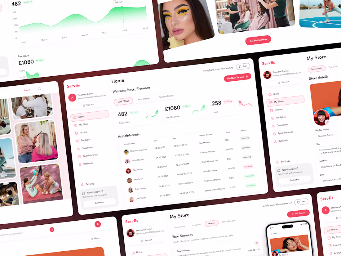 Cover image for Servfis Web App A web-based tool created to simplify income ...