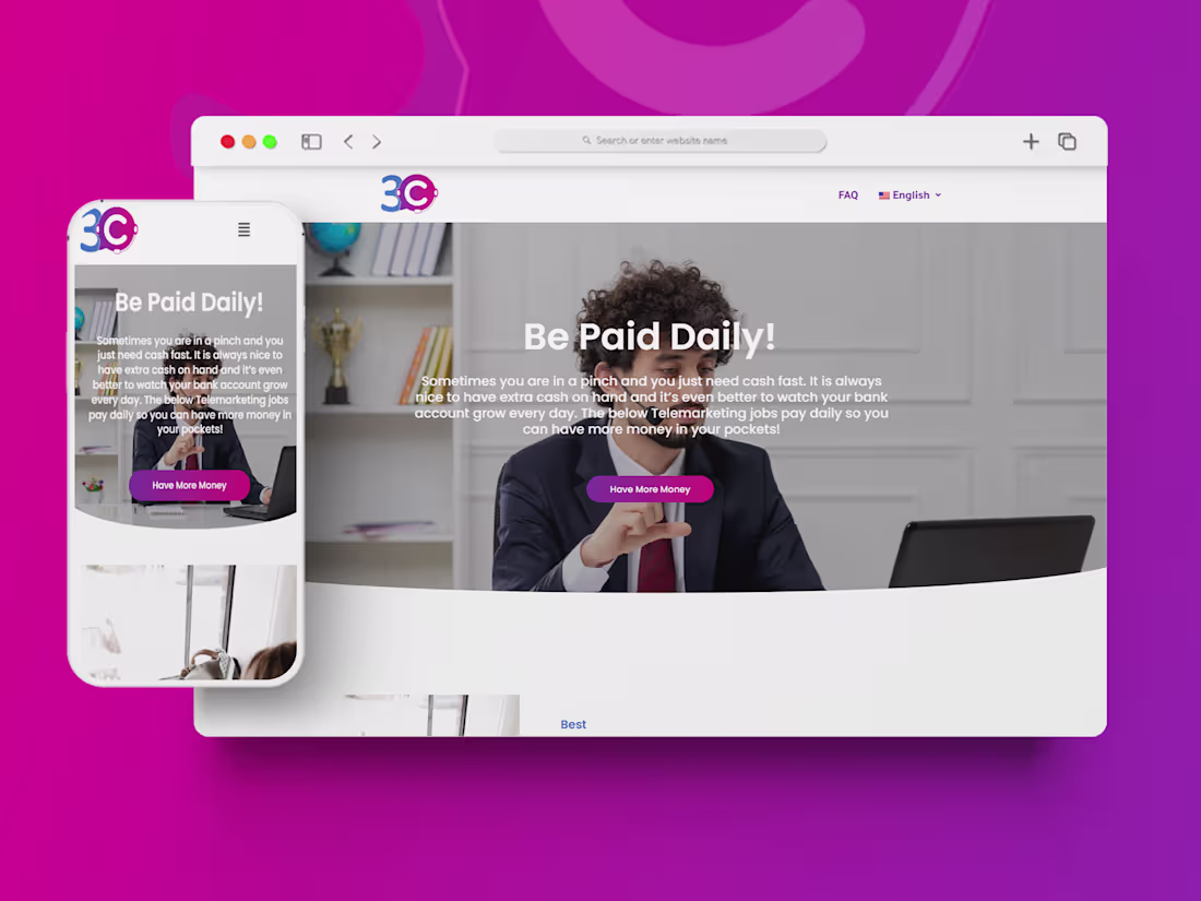 Cover image for Modern, Responsive Landing Page Design for Your Business