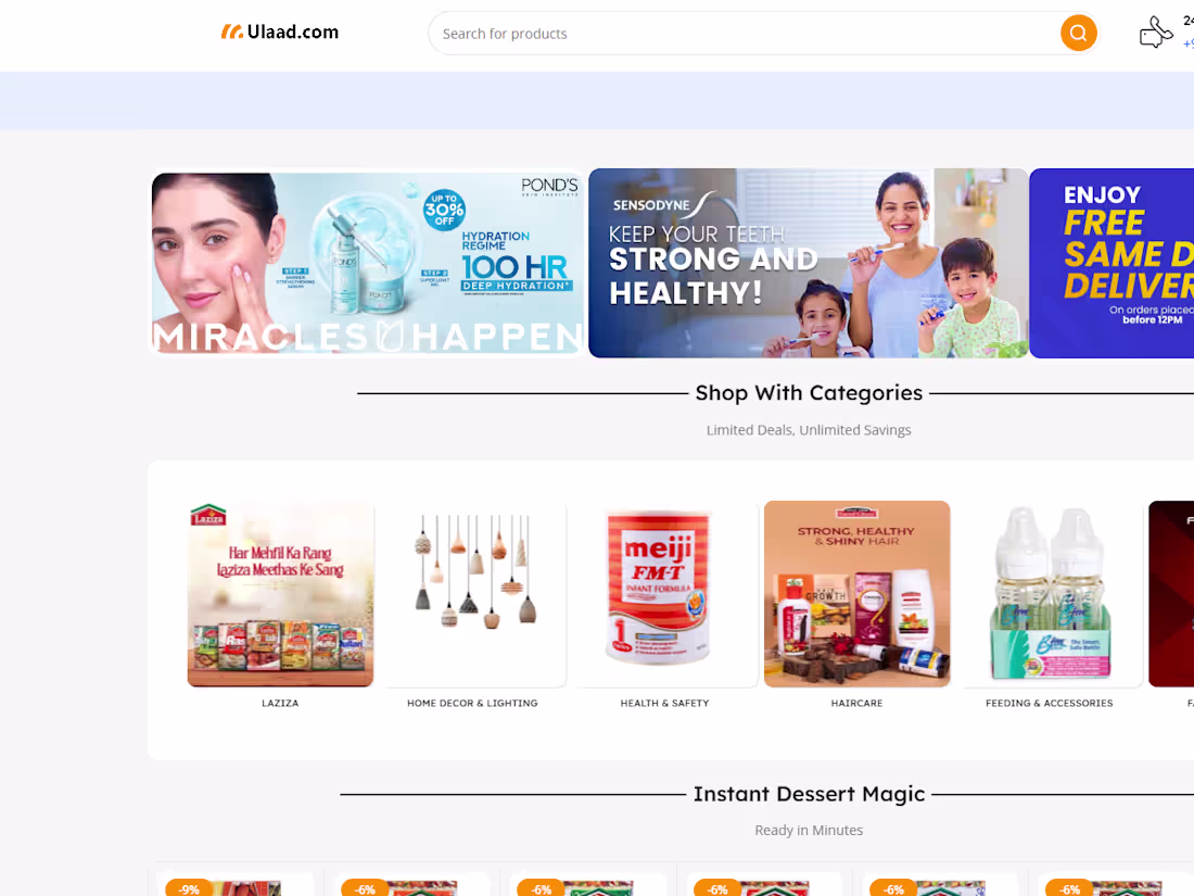 Cover image for E-commerce Website | Ulaad