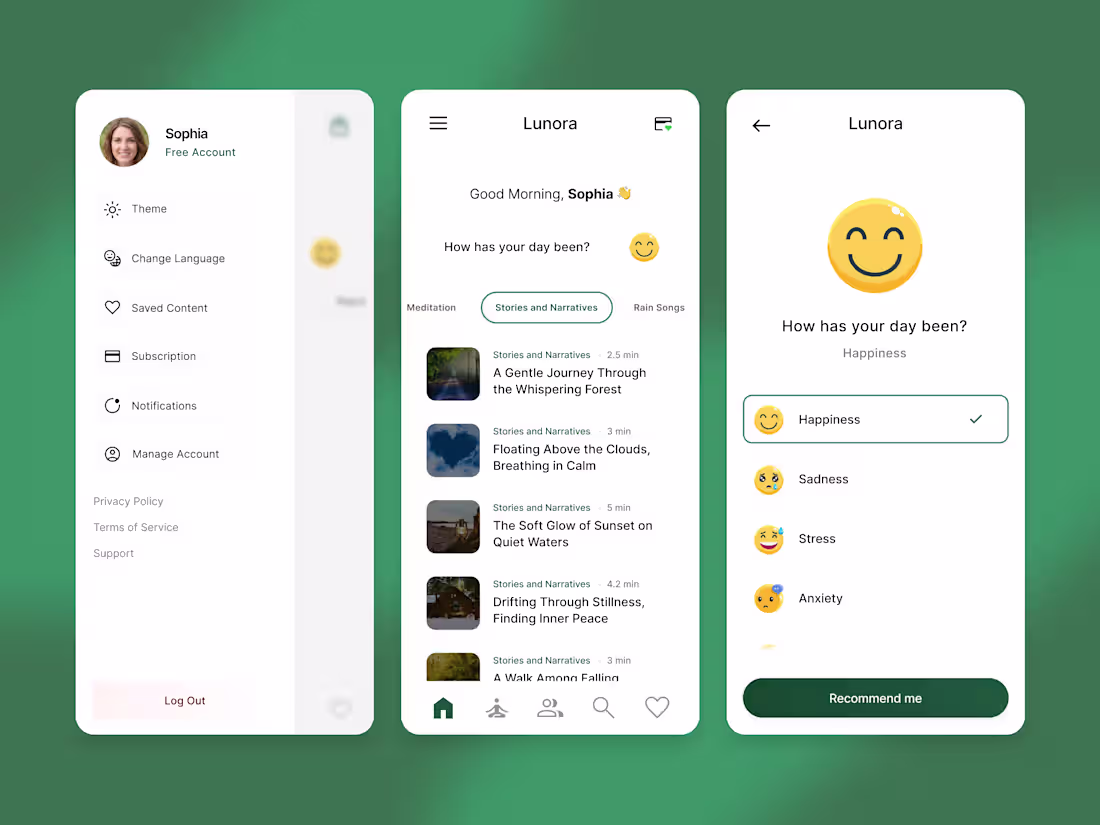 Cover image for Lunora — Minimalist & Emotional Meditation App