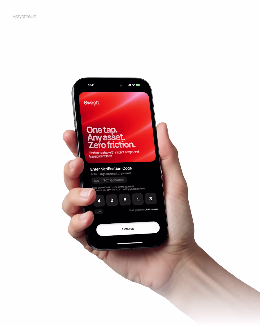 Cover image for OTP screen concept for a