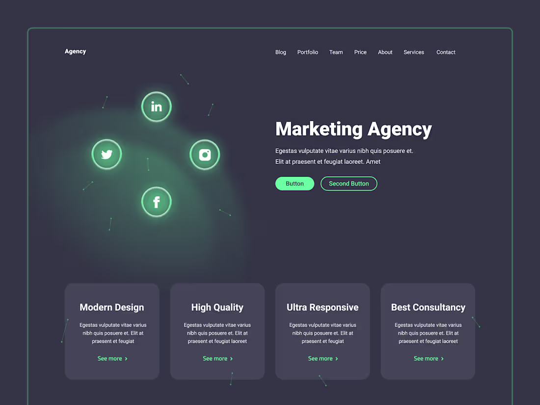 Cover image for Website for Marketing Agency