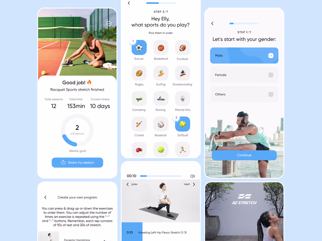 Cover image for Stretching Mobile App