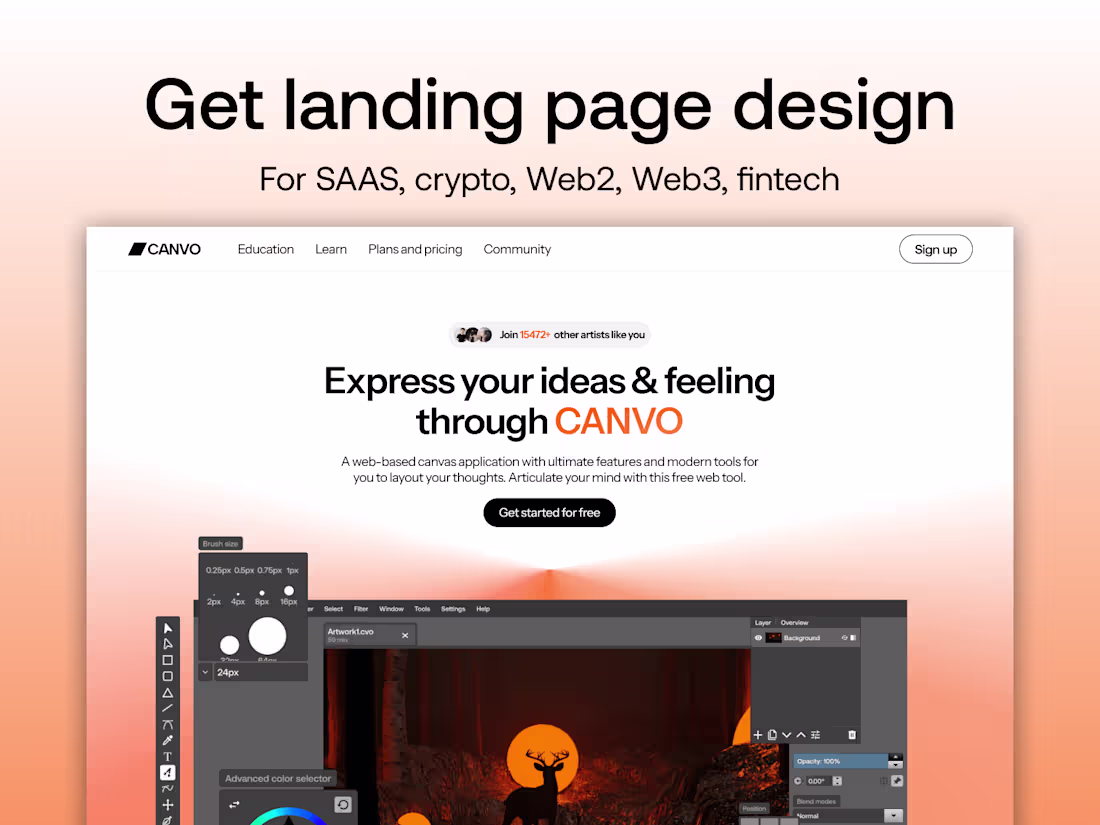 Cover image for Website Design (Landing page)