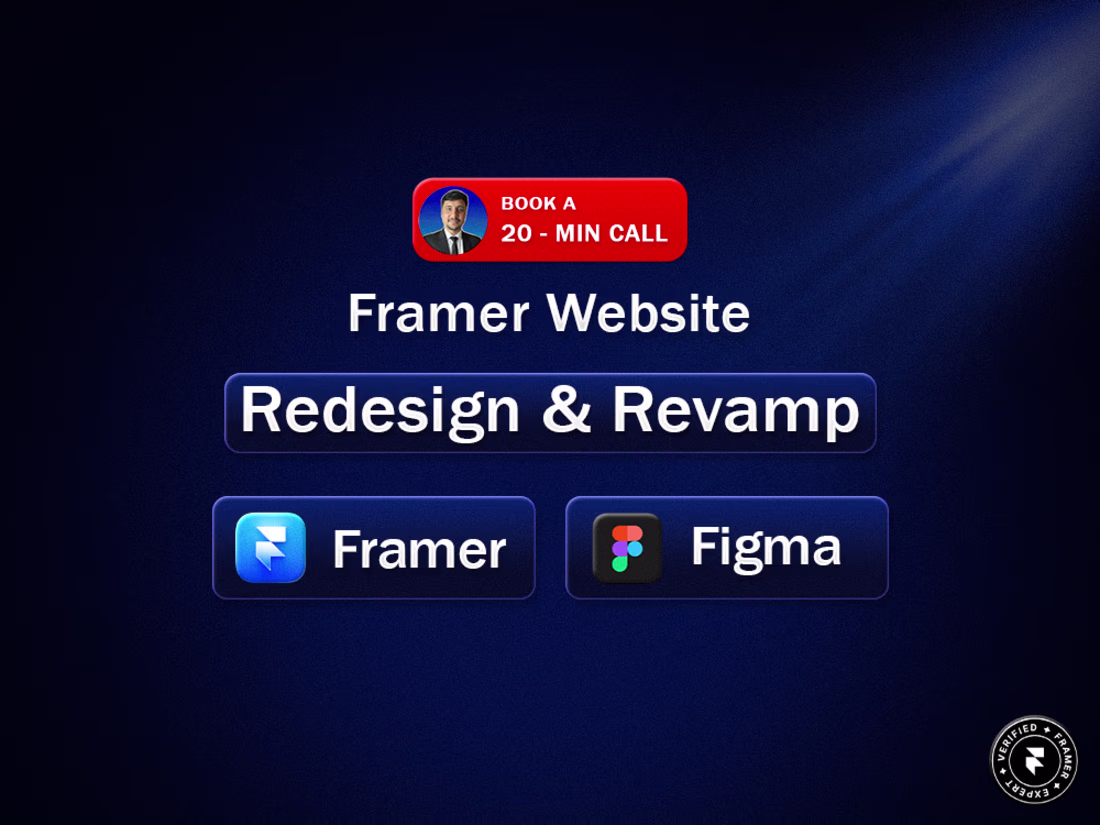 Cover image for Framer Website Redesign & Revamp. Modern, High-Converting Sites