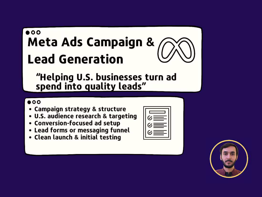 Cover image for Meta Ads Campaign Setup & Lead Generation