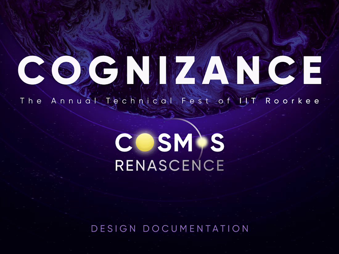 Cover image for Cognizance 2023 Design Documentation
