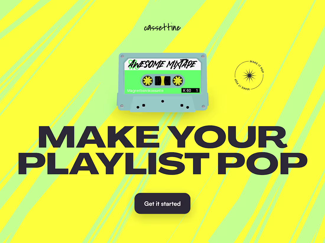 Cover image for Cassettine - Make your Playlist Pop