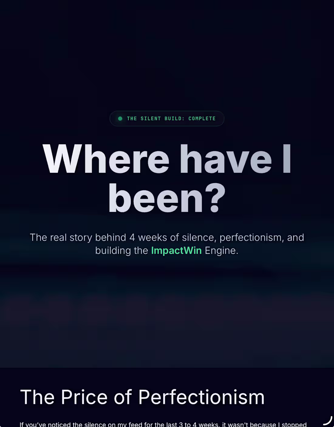 Cover image for ImpactWin // The Agentic Revenue