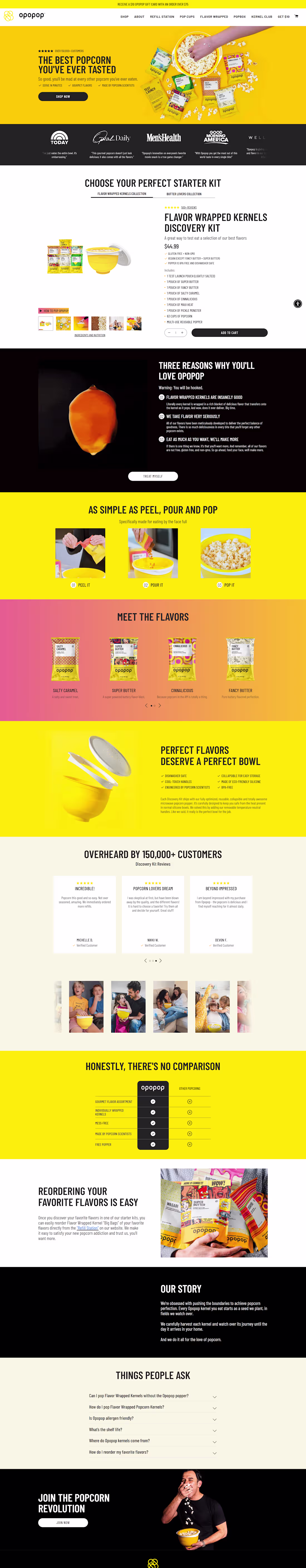 Cover image for OPOPOP - Popcorn Landing Page