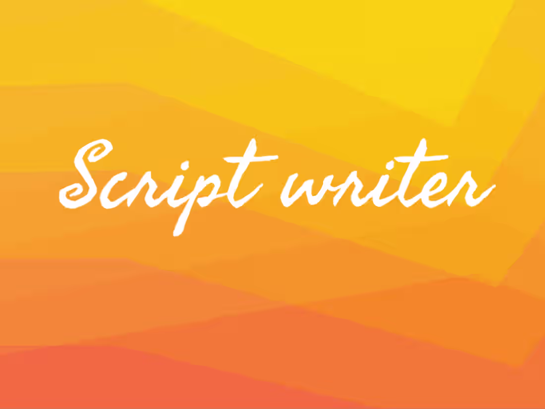 Cover image for Script writer for YouTube vlogs.
