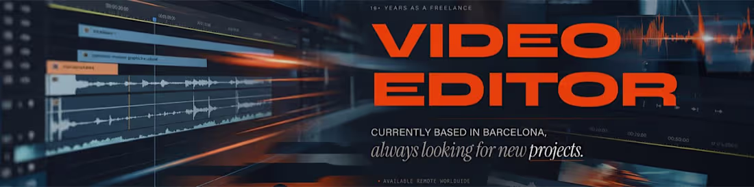 Cover image for Video Editing for Commercials & Brand Films