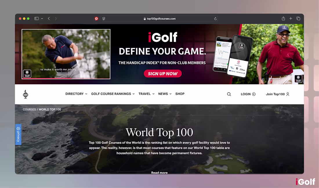 Cover image for iGolf App