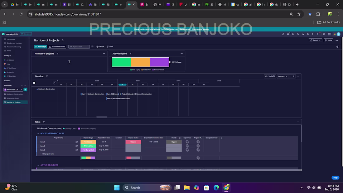 Cover image for Project Summary: Construction Project Management