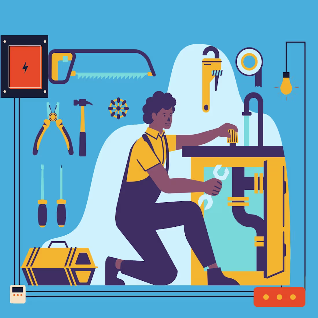 Cover image for Plumbing Services Flyer Design