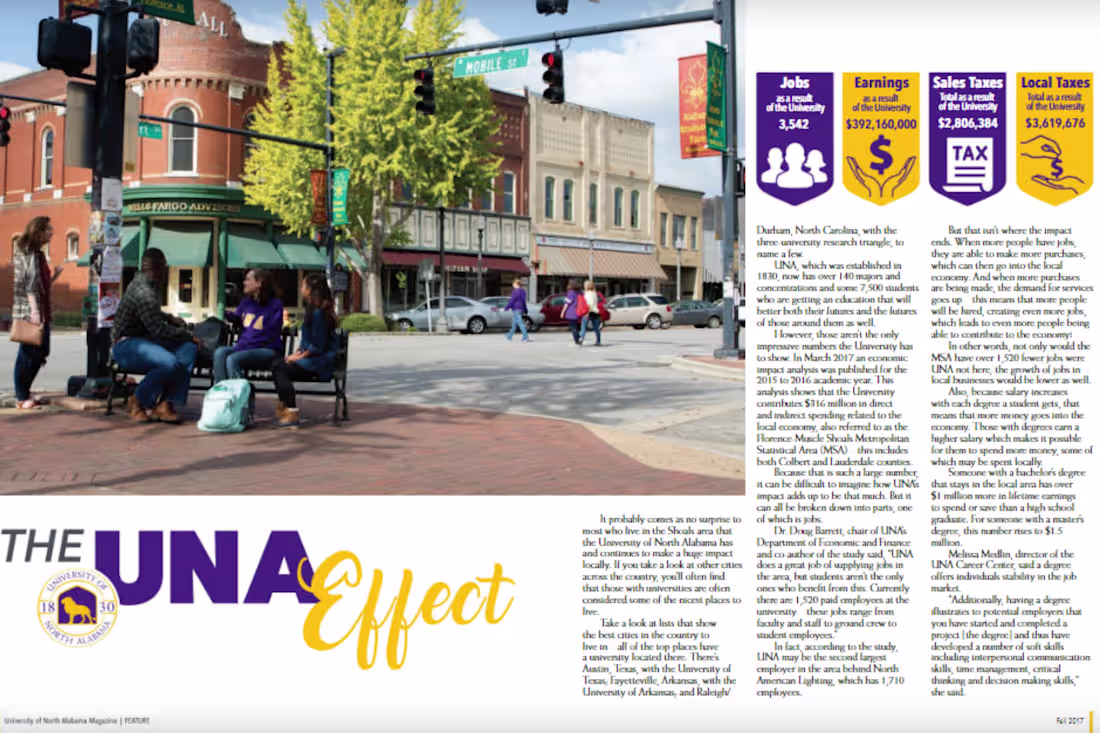 Cover image for UNA Magazine - The UNA Effect Article
