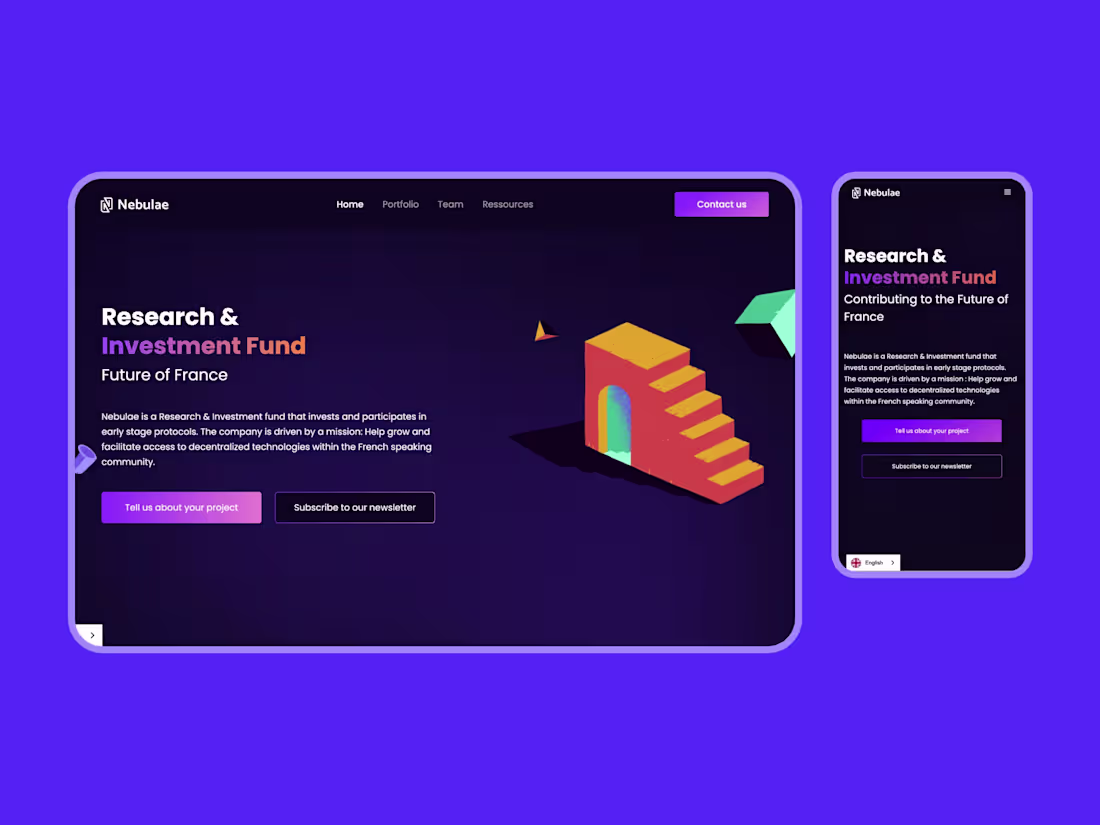 Cover image for Nebulae Webflow website creation