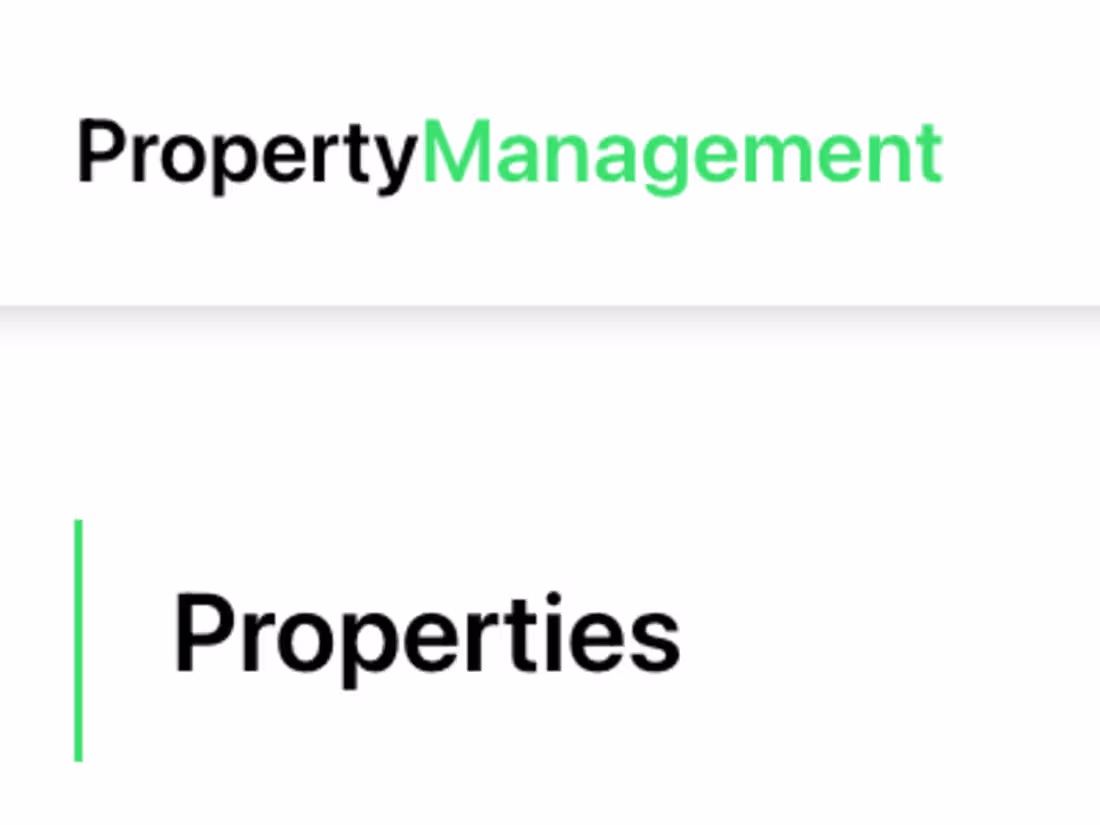 Cover image for Property Management Portal