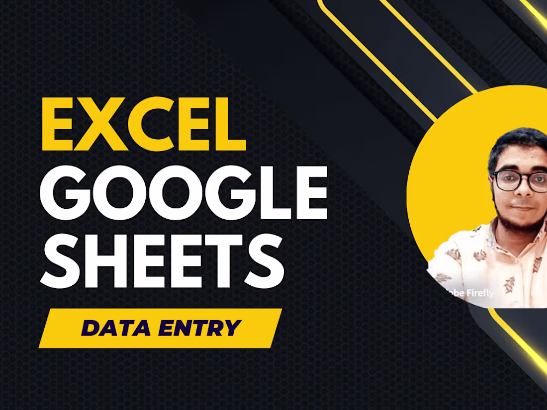 Cover image for I will enter data into excel and other softwares